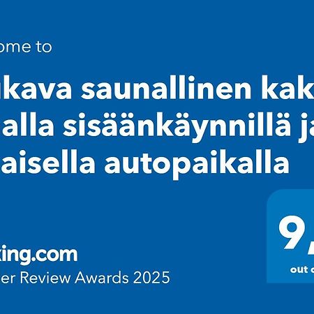 Mukava Saunallinen Kaksio Omalla Sisaeaenkaeynnillae Ja Ilmaisella Autopaikalla Kuopio Ngoại thất bức ảnh
