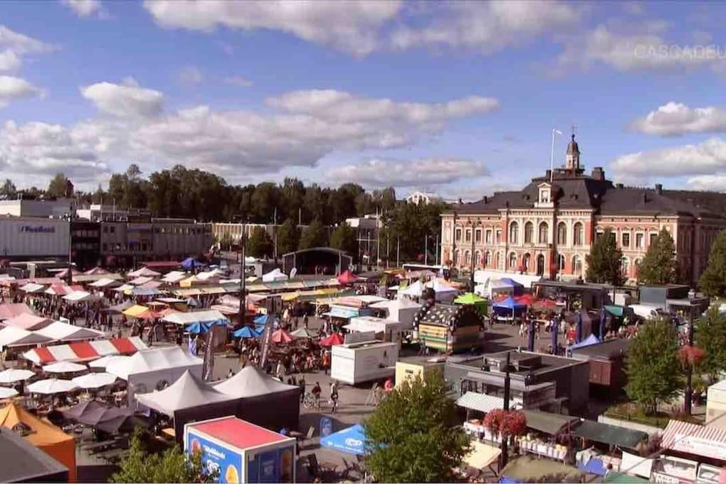 Mukava Saunallinen Kaksio Omalla Sisaeaenkaeynnillae Ja Ilmaisella Autopaikalla Kuopio Ngoại thất bức ảnh
