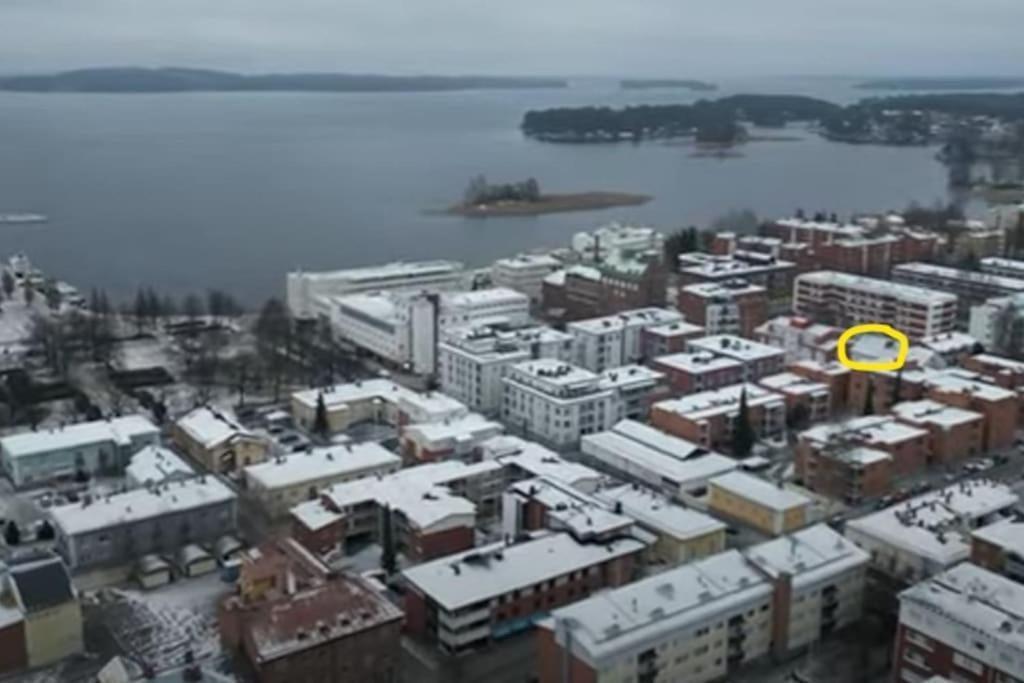 Mukava Saunallinen Kaksio Omalla Sisaeaenkaeynnillae Ja Ilmaisella Autopaikalla Kuopio Ngoại thất bức ảnh
