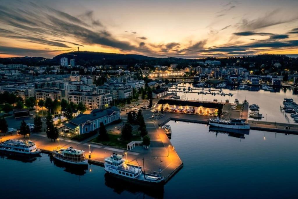 Mukava Saunallinen Kaksio Omalla Sisaeaenkaeynnillae Ja Ilmaisella Autopaikalla Kuopio Ngoại thất bức ảnh